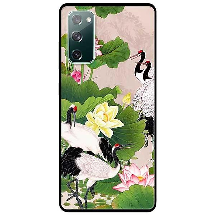 Ốp lưng dành cho Samsung A90 - Samsung S20 FE mẫu Sen Và Hạc
