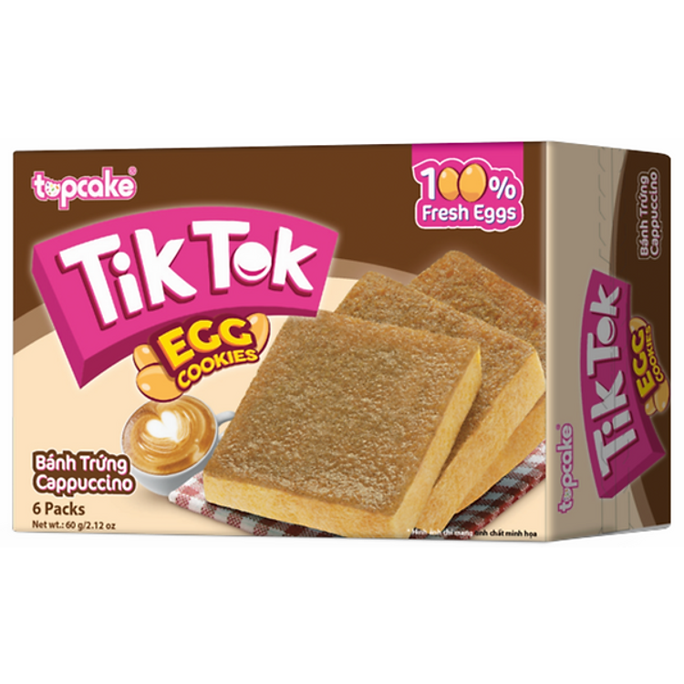 Bánh Trứng Tik-Tok Cappuccino (62g)
