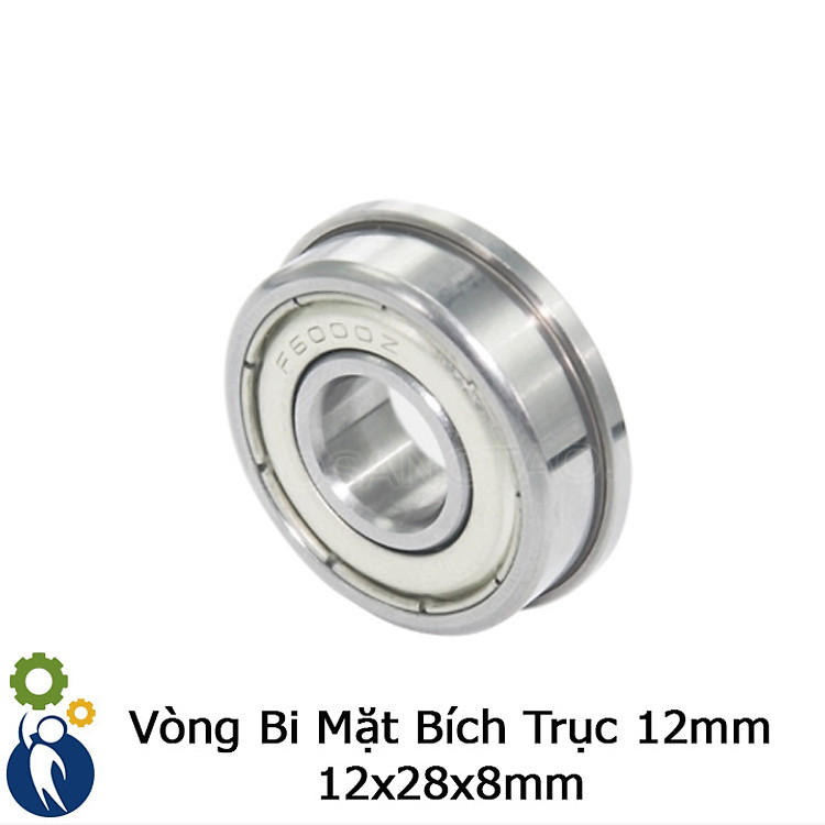 Bộ 2 Vòng Bi Mặt Bích Trục 12mm Kích Thước 12x28x8mm