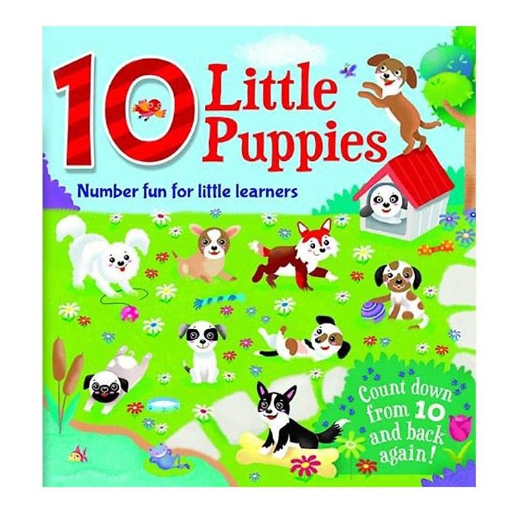 Number Fun For Little Learners: 10 Little Puppies (Count Down From 10 and Back Again) - Ảnh 4