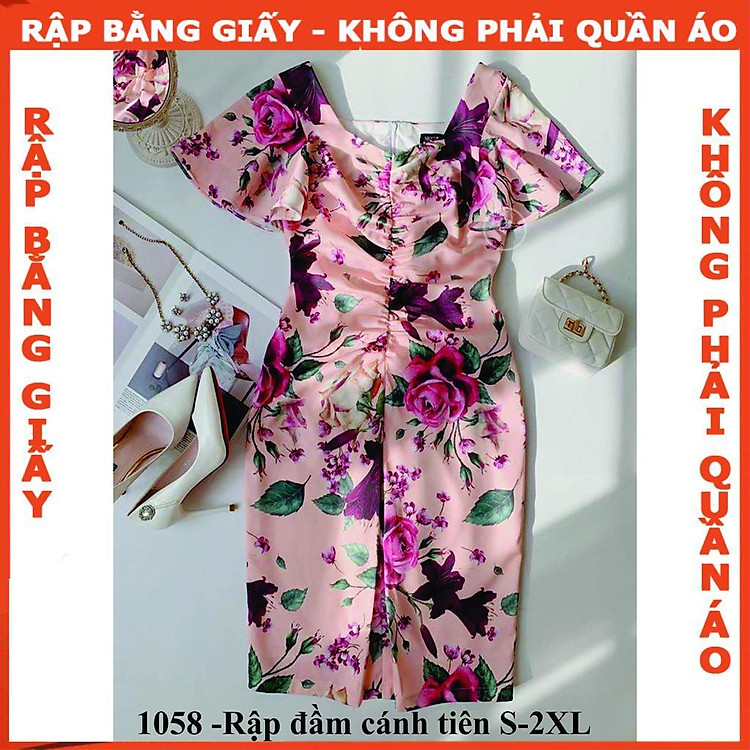 Rập giấy A0 đầm nữ mã 1058 (BẢN VẼ) - Ảnh 2