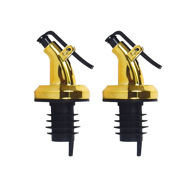 Sét 2 Nắp Đậy Nút Chai Có Vòi Rót Cho Chai Lọ Đựng Nước Mắm, Xì Dầu, Dầu Ăn, Nước Tương, Gia Vị TIện Dụng - Tặng Kèm Phễu Rót Silicon