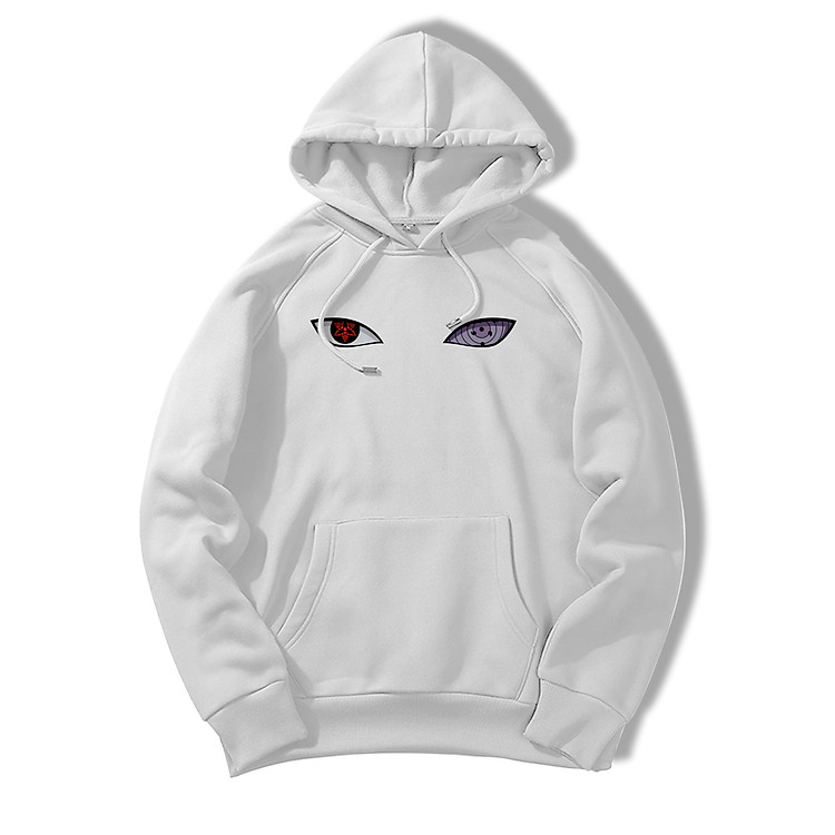 Áo Hoodie Naruto Đôi Mắt Sharingan và Rinnegan Unisex