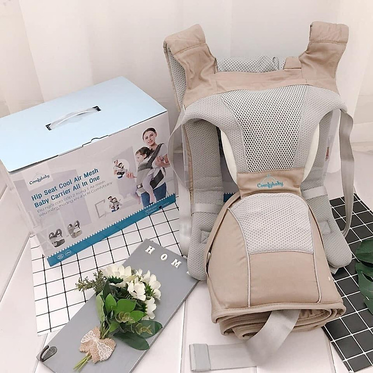 Địu ngồi cao cấp 4 tư thế chống vòng kiềng Comfy Baby