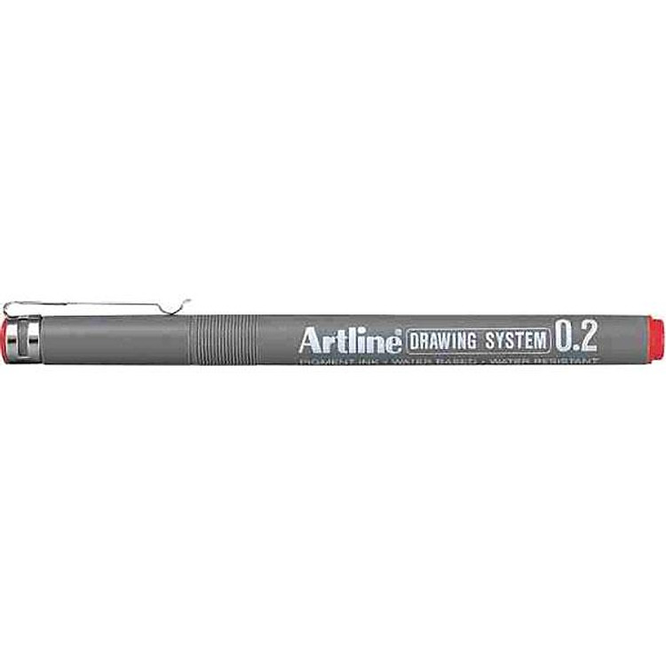 Bút Vẽ Kỹ Thuật 0.2mm Artline EK-232-RD (Màu Đỏ) - Ảnh 2