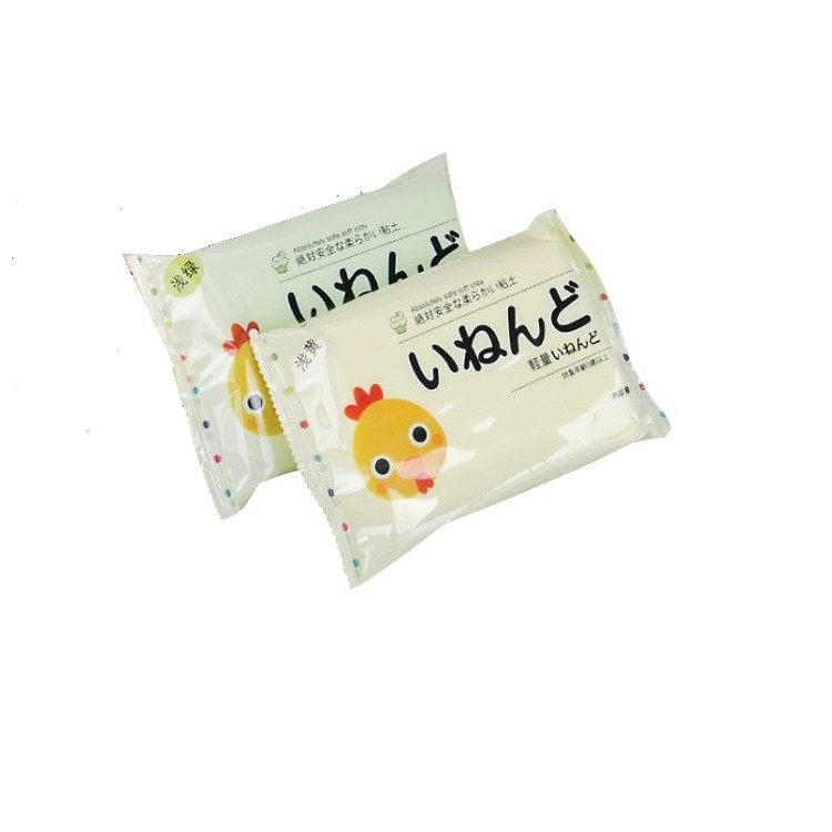 Bộ 2 gói đất nặn tự nhiên siêu nhẹ Nhật Bản ( tặng kèm bộ khuôn nặn 10 chi tiết)