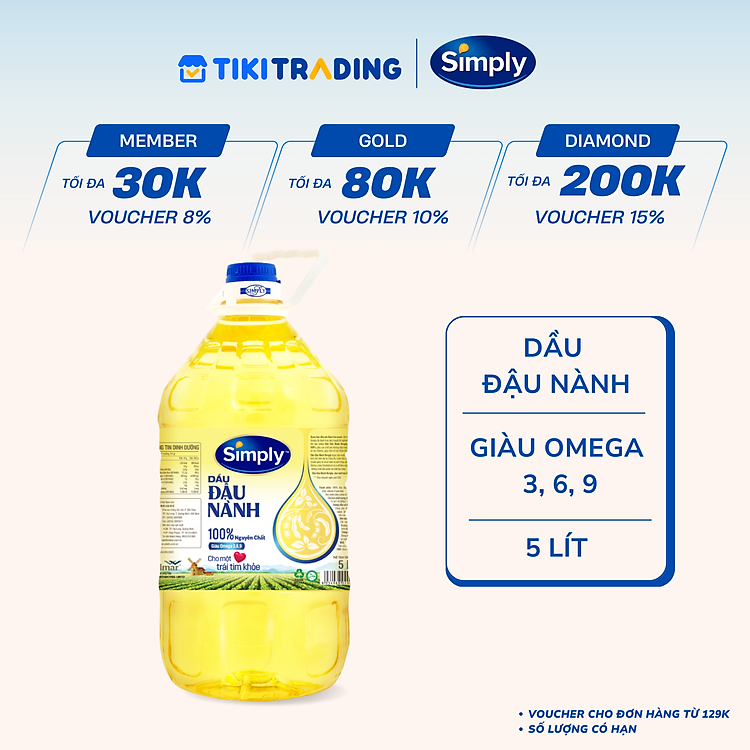 Dầu Đậu Nành Simply 1L/2L/5L