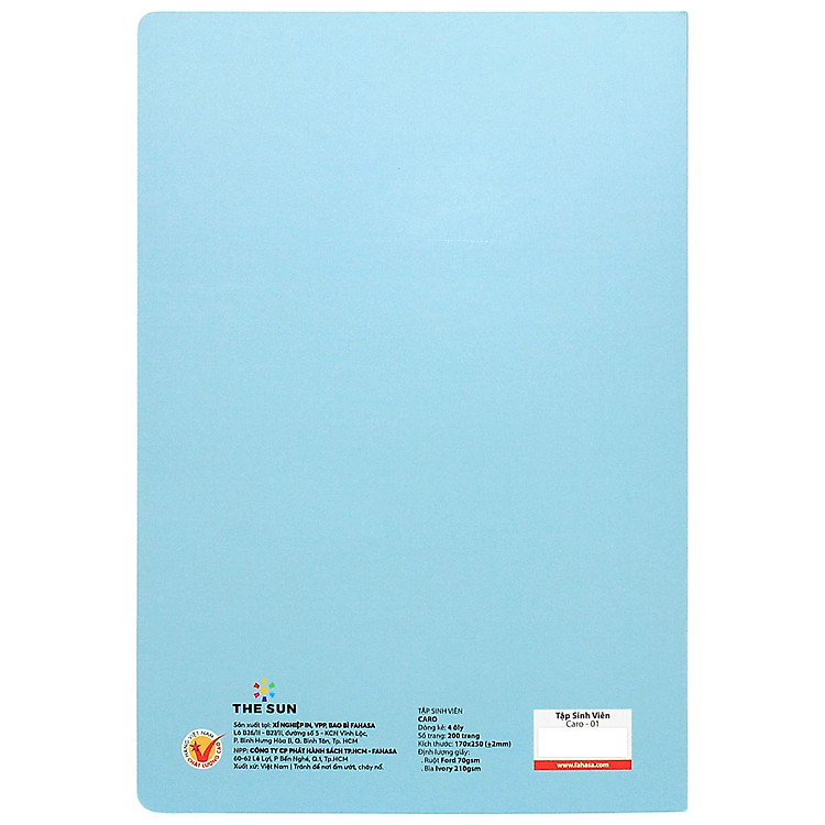 Tập Sinh Viên Caro 4 Ô Ly (200 trang) 70gsm - Ảnh 7