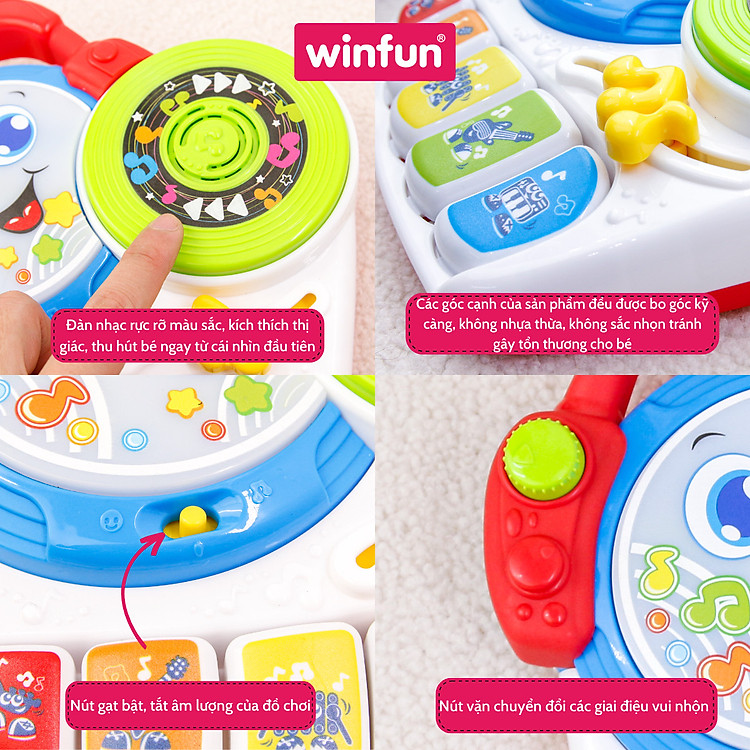 Bàn nhạc DJ cho bé Winfun 1801-NL Chính hãng Tiết kiệm - Hình ảnh 2