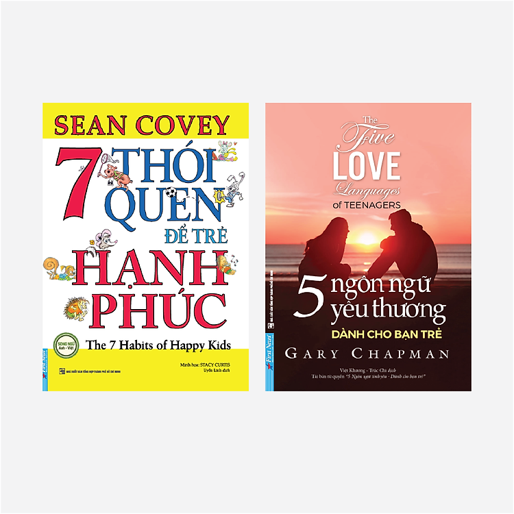 Sách Combo 7 Thói Quen Để Trẻ Hạnh Phúc + 5 Ngôn Ngữ Yêu Thương Dành Cho Bạn Trẻ - First News