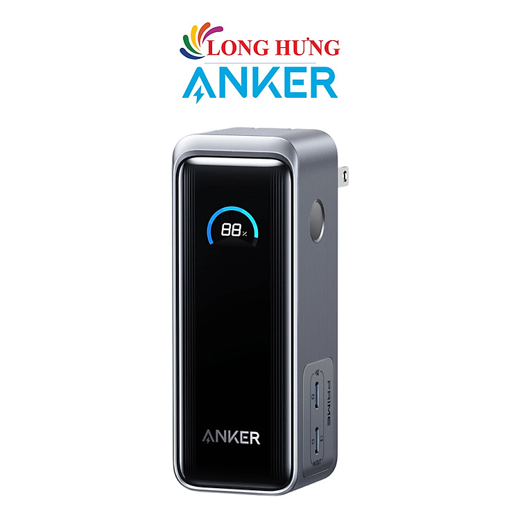 Sạc dự phòng kiêm cốc sạc Anker Prime Fusion Power Bank 2Type-C 65W 9600mAh A1339 - Hàng chính hãng