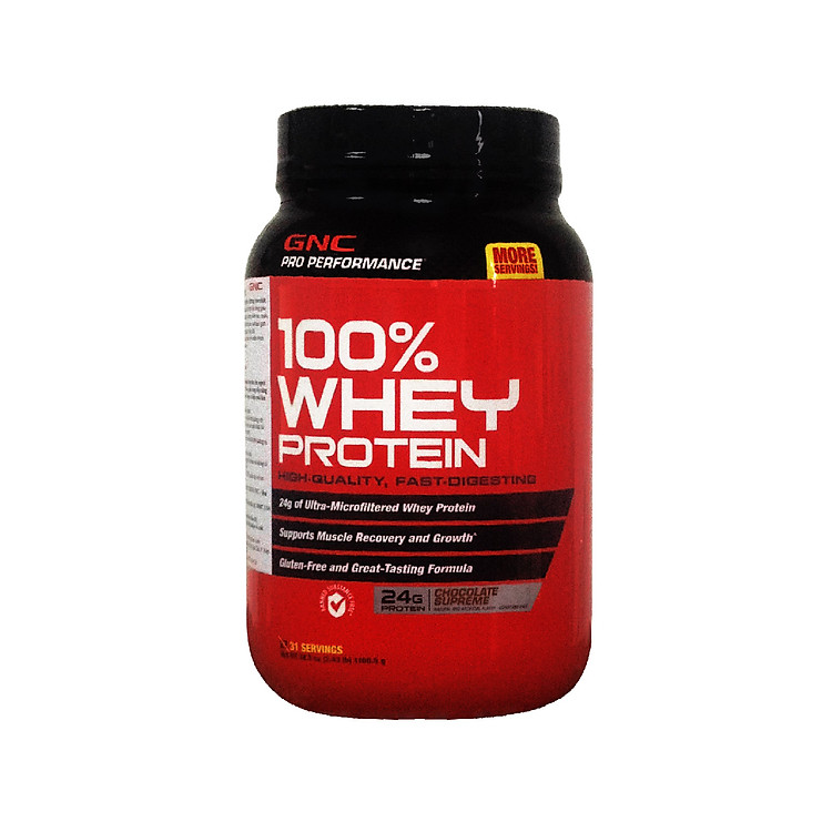 Thực Phẩm Chức Năng Hỗ Trợ Thể Thao Gnc 100% Whey Protein - Chocolate Hộp 1100.5G