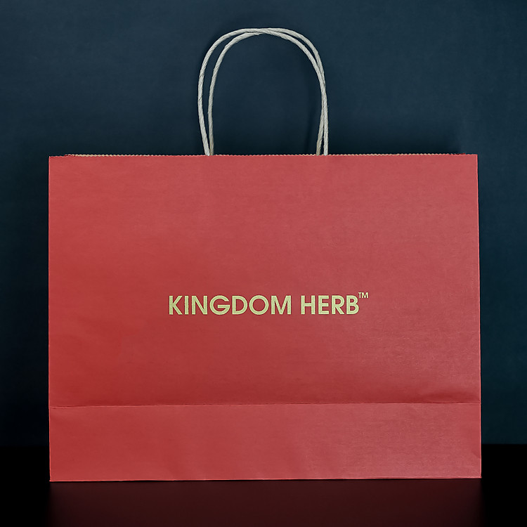 Túi Giấy Màu Đỏ Kingdom Herb (32x24x11 cm) - Ảnh 2