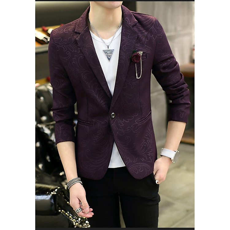 Áo vest nam HOA VĂN body VN16 đỏ
