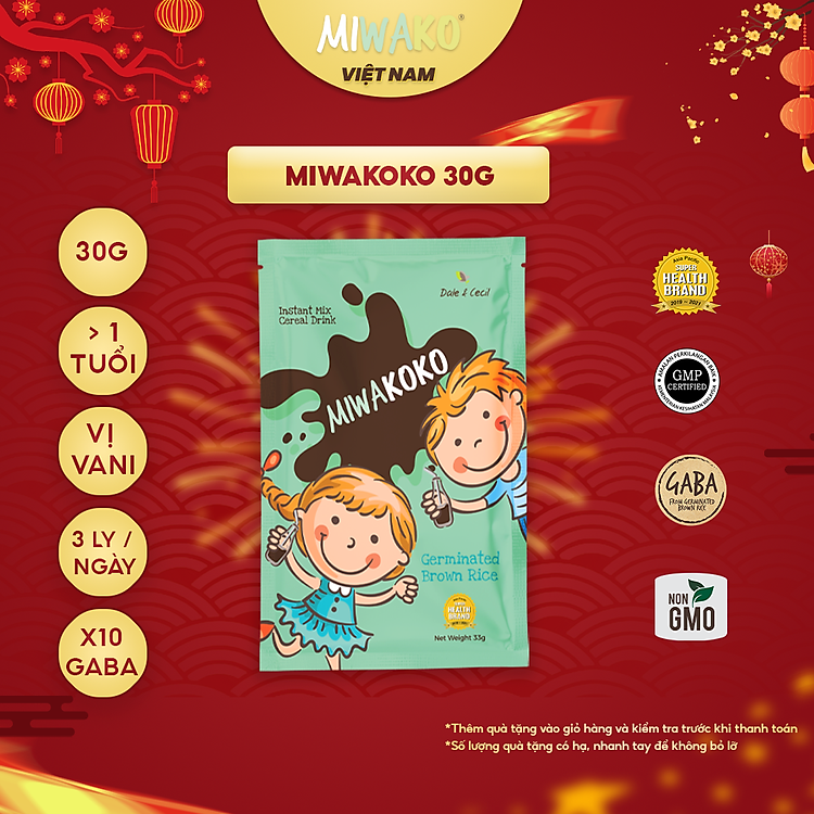 Tìm mua tại Avakids:Sữa Hạt Hữu Cơ MIWAKOKO 30g Vị Cacao, tràn ngập Khuyến mãi, Ưu đãi