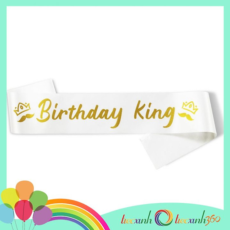 Băng đeo chéo sinh nhật tiệc xinh (nhiều màu) - Ảnh 3