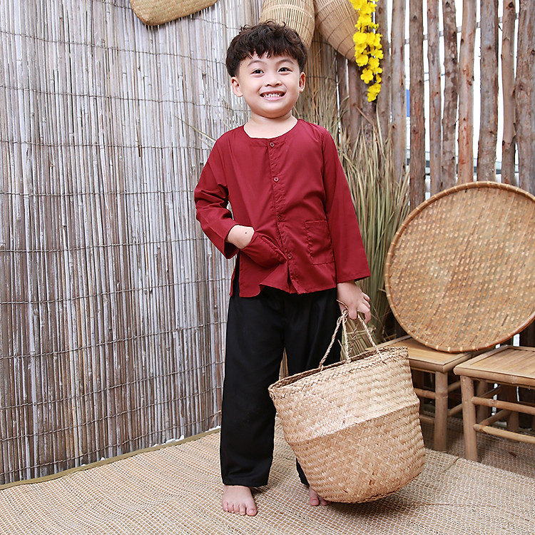 Bộ Bà Ba Bé Trai BONCHOP BBT-105ĐO