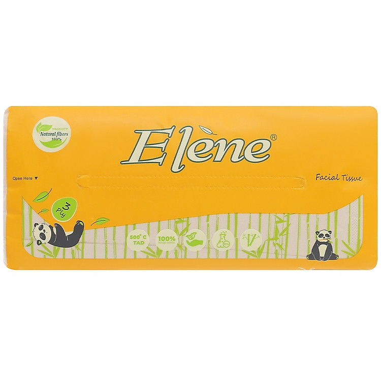 Khăn Giấy Lụa Rút Tre Elène 3 Lớp Gói 160 tờ