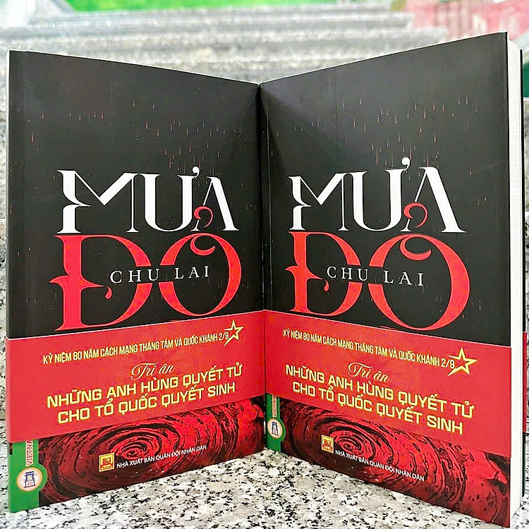 Sách - Mưa đỏ - Chu Lai (ẤN BẢN KỶ NIỆM 80 NĂM CÁCH MẠNG THÁNG TÁM VÀ QUỐC KHÁNH 2/9)