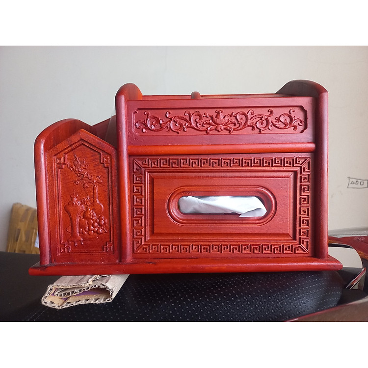 Giá sách cắm bút đa năng bằng gỗ hương (30×21×18cm)