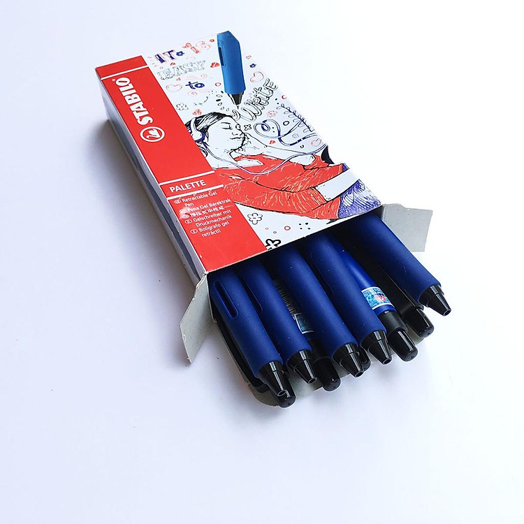 Bút bi gel STABILO Palette 268 F 0.7mm (Hộp 10 chiếc)