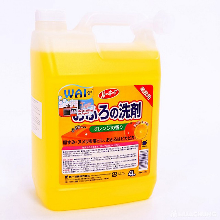 Nước lau sàn hương chanh cam Wai 4 lít - Nhật Bản