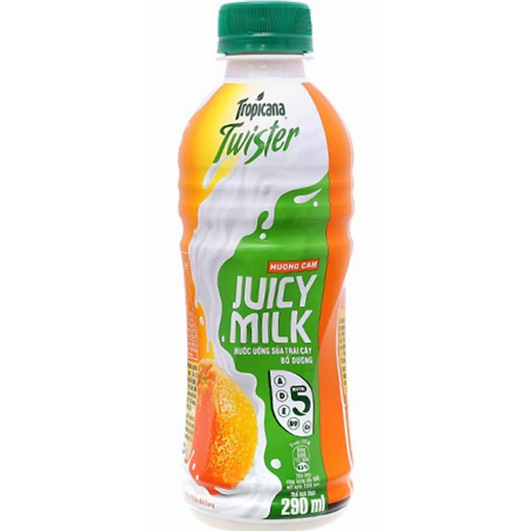 Nước Trái Cây Sữa Juicy Milk Vị Cam 290ml