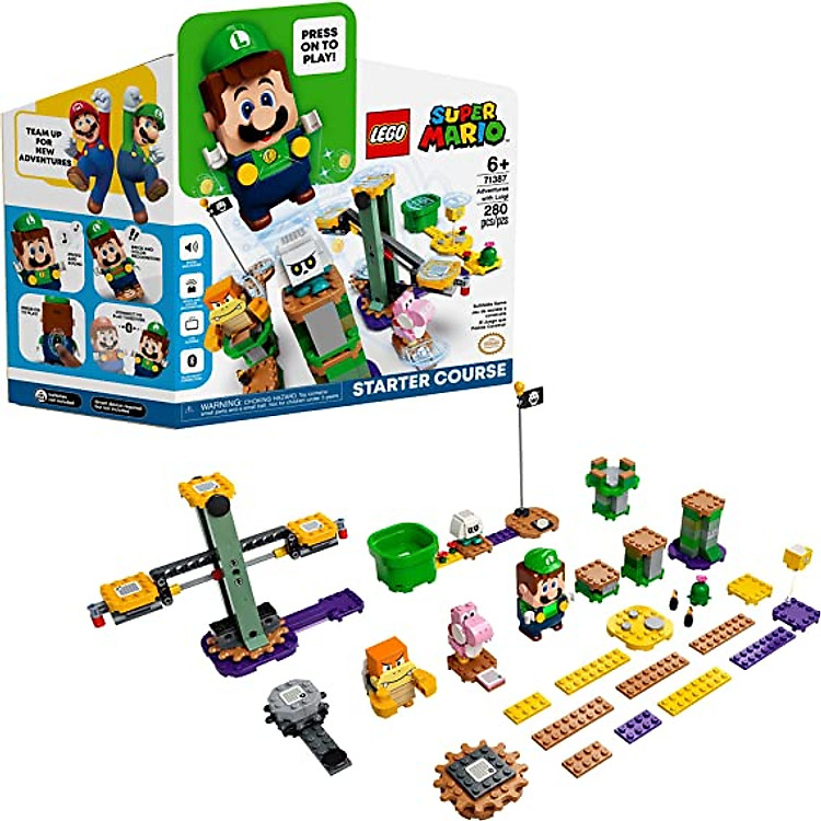 Mua tại Lazada: Mua LEGO Super Mario - 71387 Khởi Đầu Luigi Chính hãng Tiết kiệm