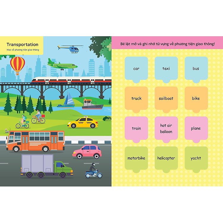 Lật Mở Từ Vựng Tiếng Anh Đầu Tiên Cho Bé - Cuốn 2 - Ảnh 3