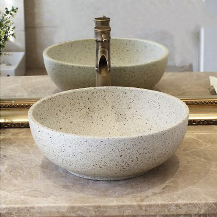 Chậu rửa lavabo gốm sứ nghệ thuật LAV0034 – Sắc trắng vintage sang trọng