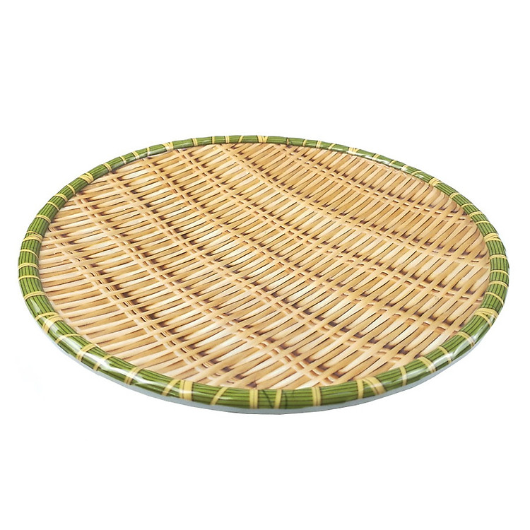 Mẹt nhựa giả mây tre đan đường kính 20Cm