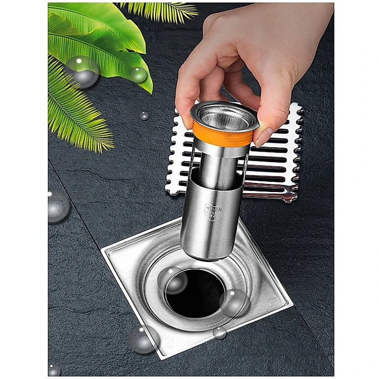 Phụ kiện ngăn mùi KG90 nhà tắm, lắp thoát sàn chống mùi hôi ngăn vi khuẩn trào ngược lên chất liệu inox304 - Hàng chính hãng