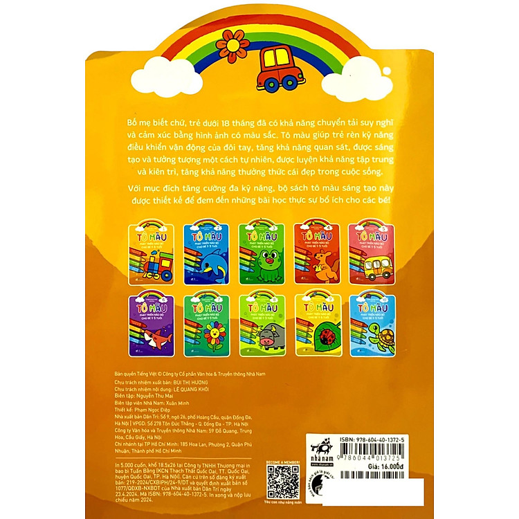 Tô Màu Phát Triển Trí Não Bộ Cho Bé 1-3 Tuổi - Tập 1 - Ảnh 6