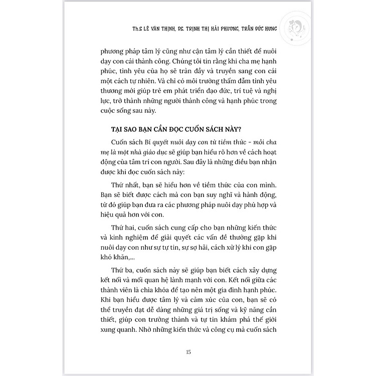 BÍ QUYẾT NUÔI DẠY CON TỪ TIỀM THỨC - Ảnh 7