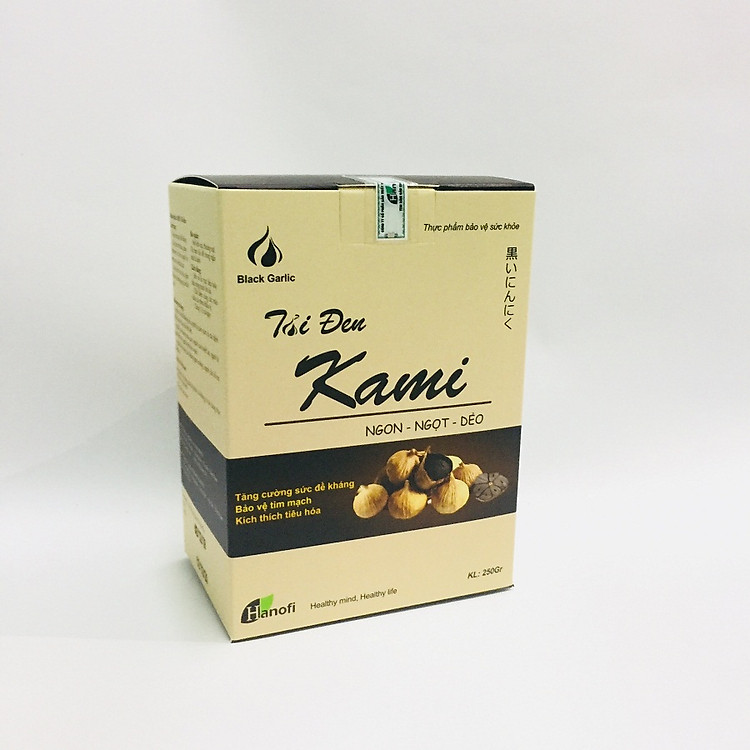 Combo 3 hộp Tỏi đen cô đơn Kami 250g nguyên vỏ
