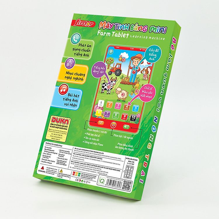 Máy tính bảng mini Bé nông trại DK81323 Chính hãng Giá rẻ - Hình ảnh 3