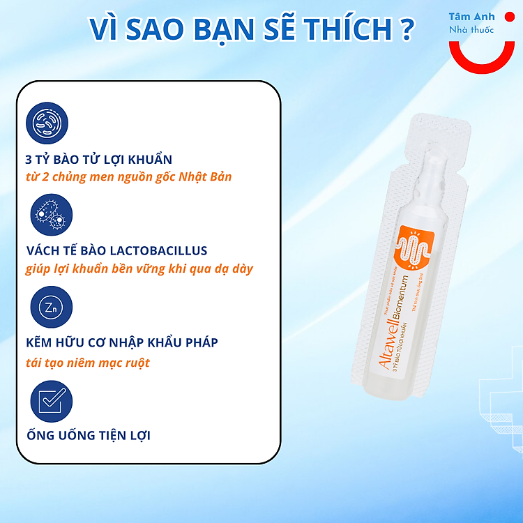 Men vi sinh Altawell cải thiện tiêu hóa Đảm bảo Ưu đãi - Hình ảnh 2