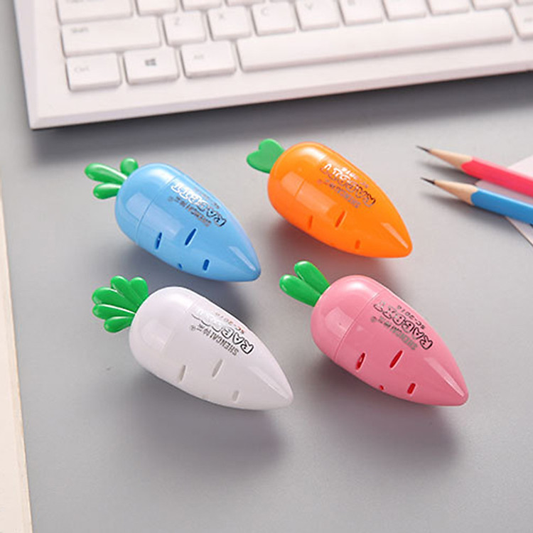 Combo 3 Gọt bút chì hình cà rốt dễ thương độc đáo - Giao màu ngẫu nhiên