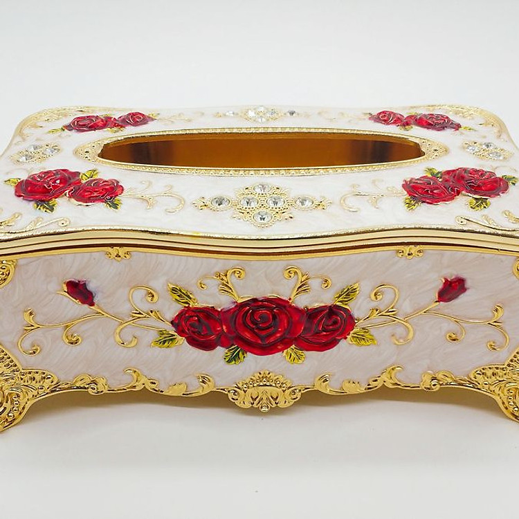 Hộp khăn giấy Hợp kim chữ nhật 76101C