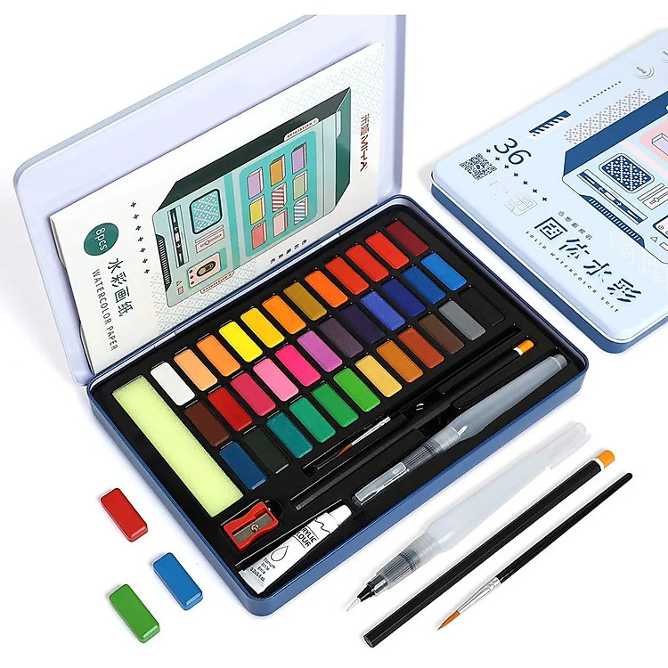Bộ màu nước Himi 36 màu - Ảnh 2
