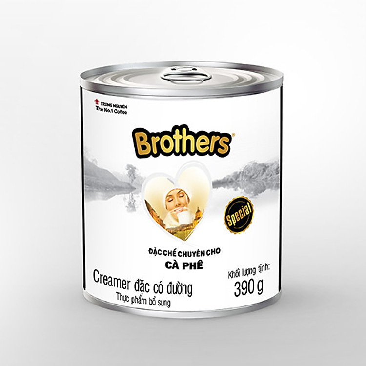 Trung Nguyên Legend - Creamer đặc có đường Brothers - Lon 390gr