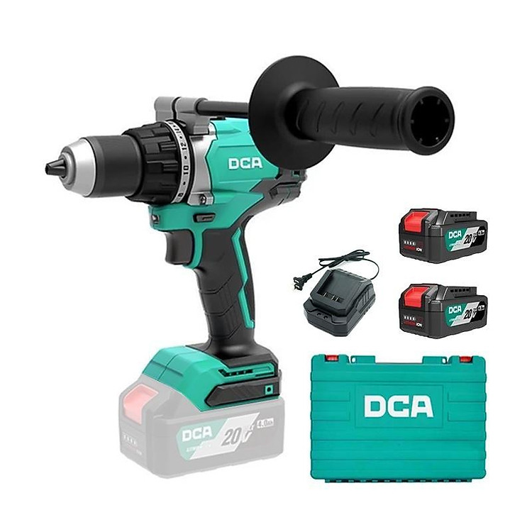 MÁY KHOAN ĐỤC KHÔNG CHỔI THAN DÙNG PIN 20VMAX/4AH SẠC 2A DCA ADJZ06-13DM - HÀNG CHÍNH HÃNG