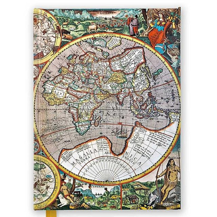 NB - Pieter Van Den Keere: Antique Map Of The World
