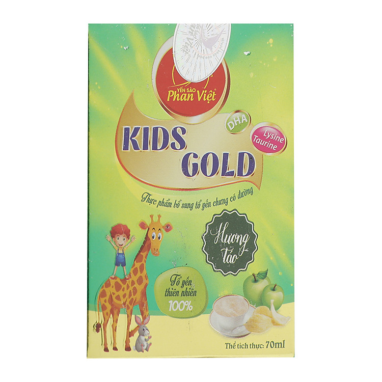 Tổ Yến Chưng Có Đường Kids Gold Hương Táo Phan Việt