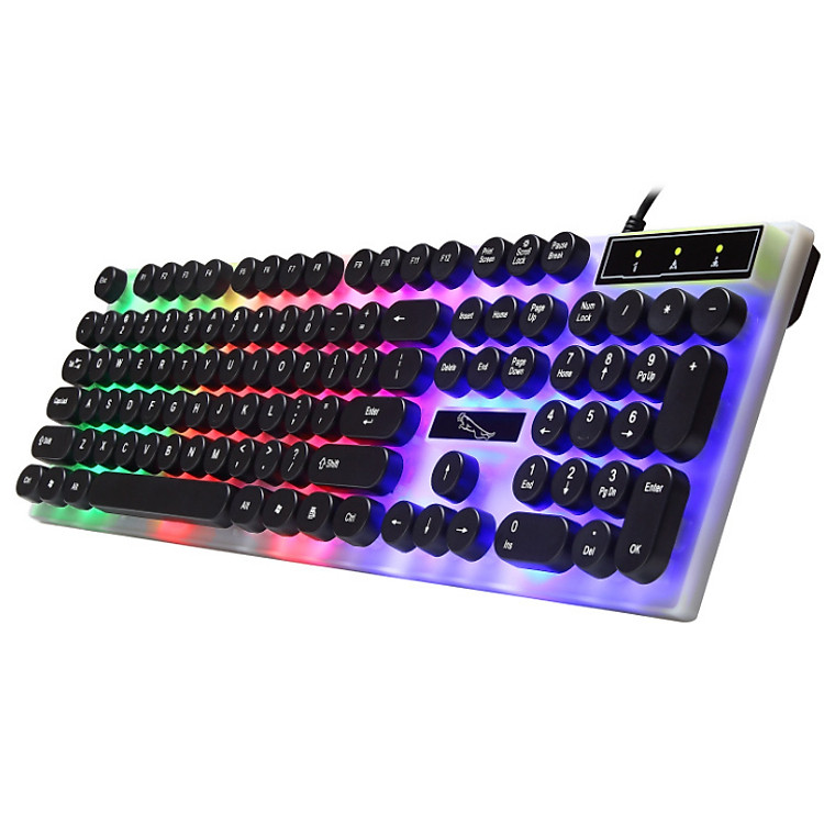 Bàn phím giả cơ nút tròn G21 - 2019 LED chế độ 7 màu siêu đẹp và sang trọng