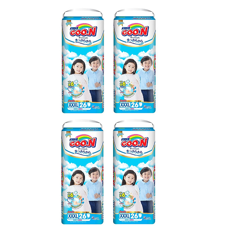 4 Gói Tã Quần Goo.n Premium Gói Cực Đại XXXL26 (26 Miếng)