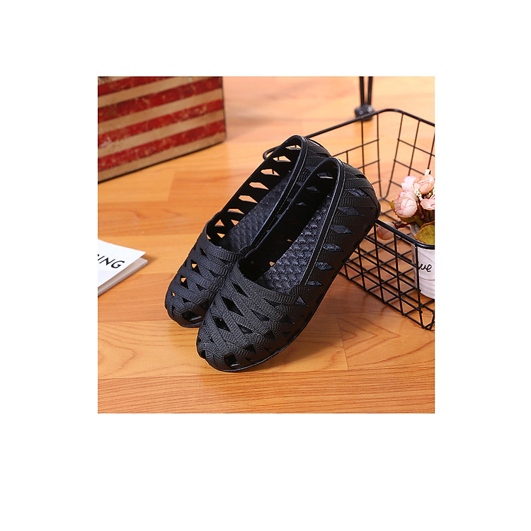 Giày lười nhựa nữ đi mưa đi biển V163