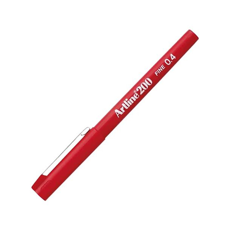 Bút Vẽ Kỹ Thuật 0.4 mm Artline EK-200-RD – Màu Đỏ
