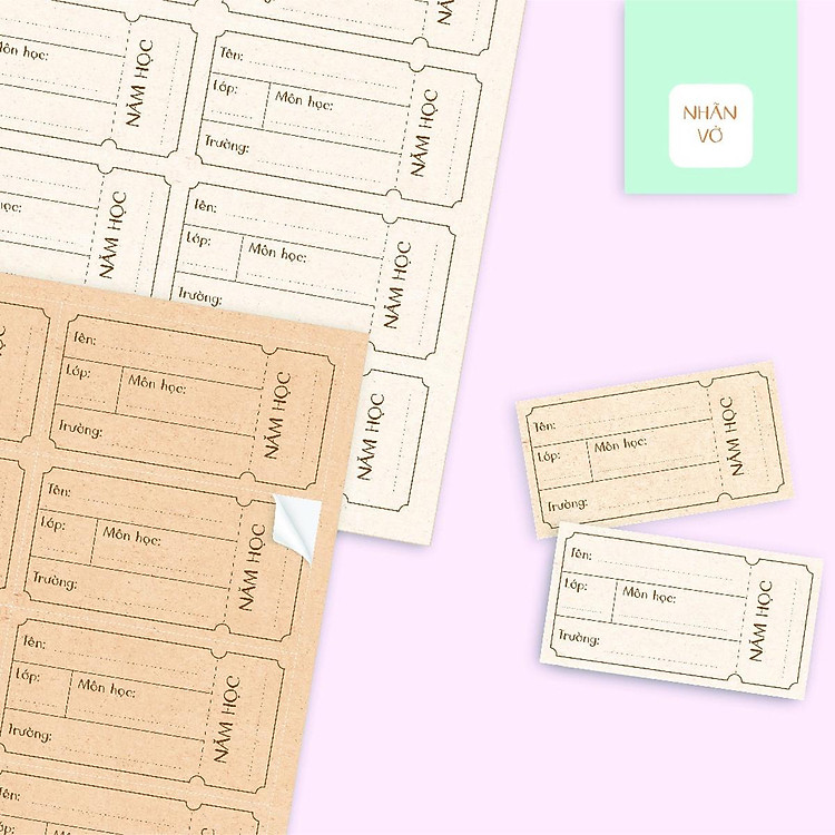 Bộ Nhãn Vở C (24 chiếc) - Ảnh 2