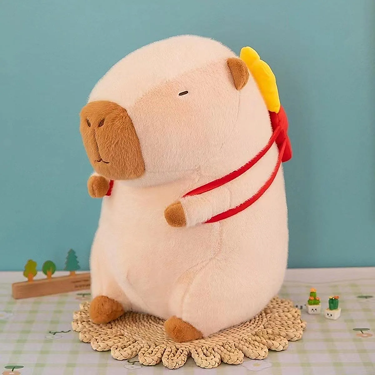 Gấu Bông Capybara Đeo Túi Đồ Ăn (30cm) - Ảnh 7